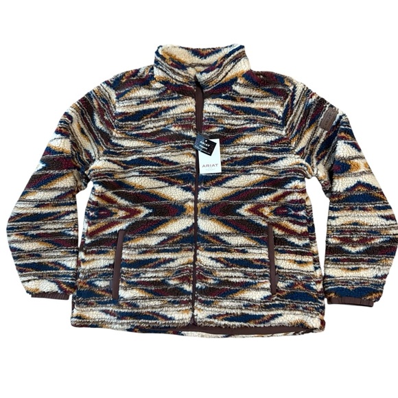 Ariat Women's Chimayo Fleece Jacket Sunset Saltillo JCF Size‎ XXL New - Picture 2 of 11